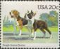 Boston Terrier stamp from 
USA